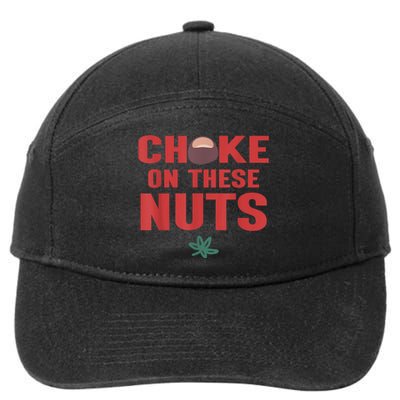 Choke On These Nuts Buckeye 7-Panel Snapback Hat