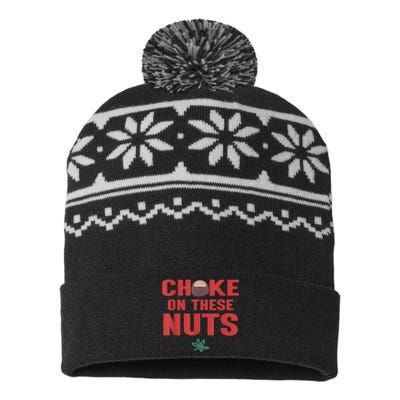 Choke On These Nuts Buckeye USA-Made Snowflake Beanie