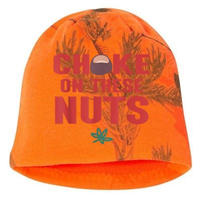 Choke On These Nuts Buckeye Kati - Camo Knit Beanie