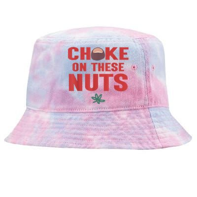 Choke On These Nuts Buckeye Tie-Dyed Bucket Hat