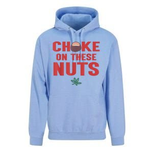 Choke On These Nuts Buckeye Unisex Surf Hoodie