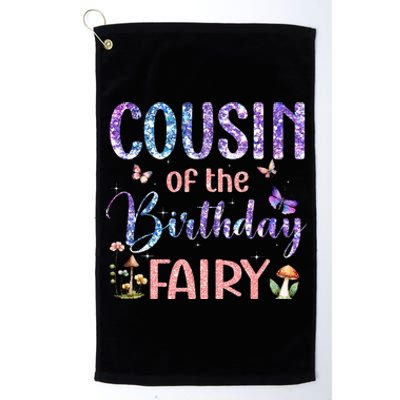 Cousin Of The Birthday Fairy Family Magical Bday party Platinum Collection Golf Towel