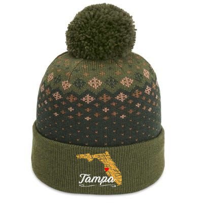 City Of TAMPA BAY FLORIDA Vacation Souvenir The Baniff Cuffed Pom Beanie