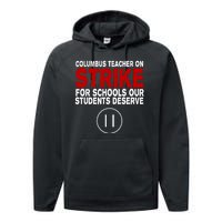 Columbus Ohio Teacher, School Teachers Strike Performance Fleece Hoodie