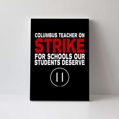 Columbus Ohio Teacher, School Teachers Strike Canvas