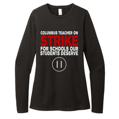 Columbus Ohio Teacher, School Teachers Strike Womens CVC Long Sleeve Shirt