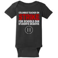 Columbus Ohio Teacher, School Teachers Strike Baby Bodysuit