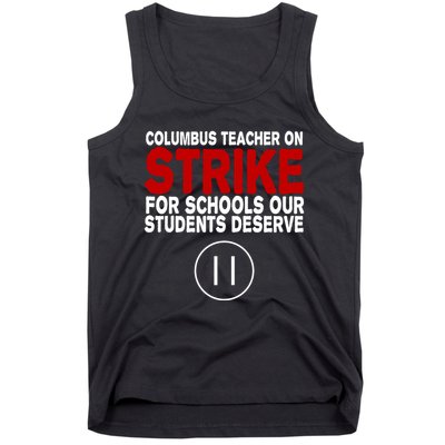 Columbus Ohio Teacher, School Teachers Strike Tank Top