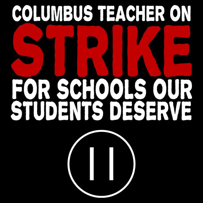 Columbus Ohio Teacher, School Teachers Strike Toddler T-Shirt