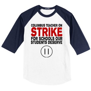 Columbus Ohio Teacher, School Teachers Strike Baseball Sleeve Shirt