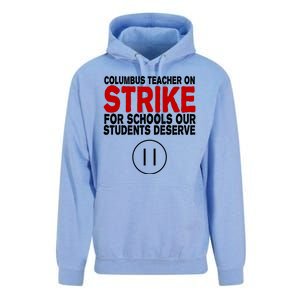 Columbus Ohio Teacher, School Teachers Strike Unisex Surf Hoodie