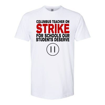 Columbus Ohio Teacher, School Teachers Strike Softstyle® CVC T-Shirt