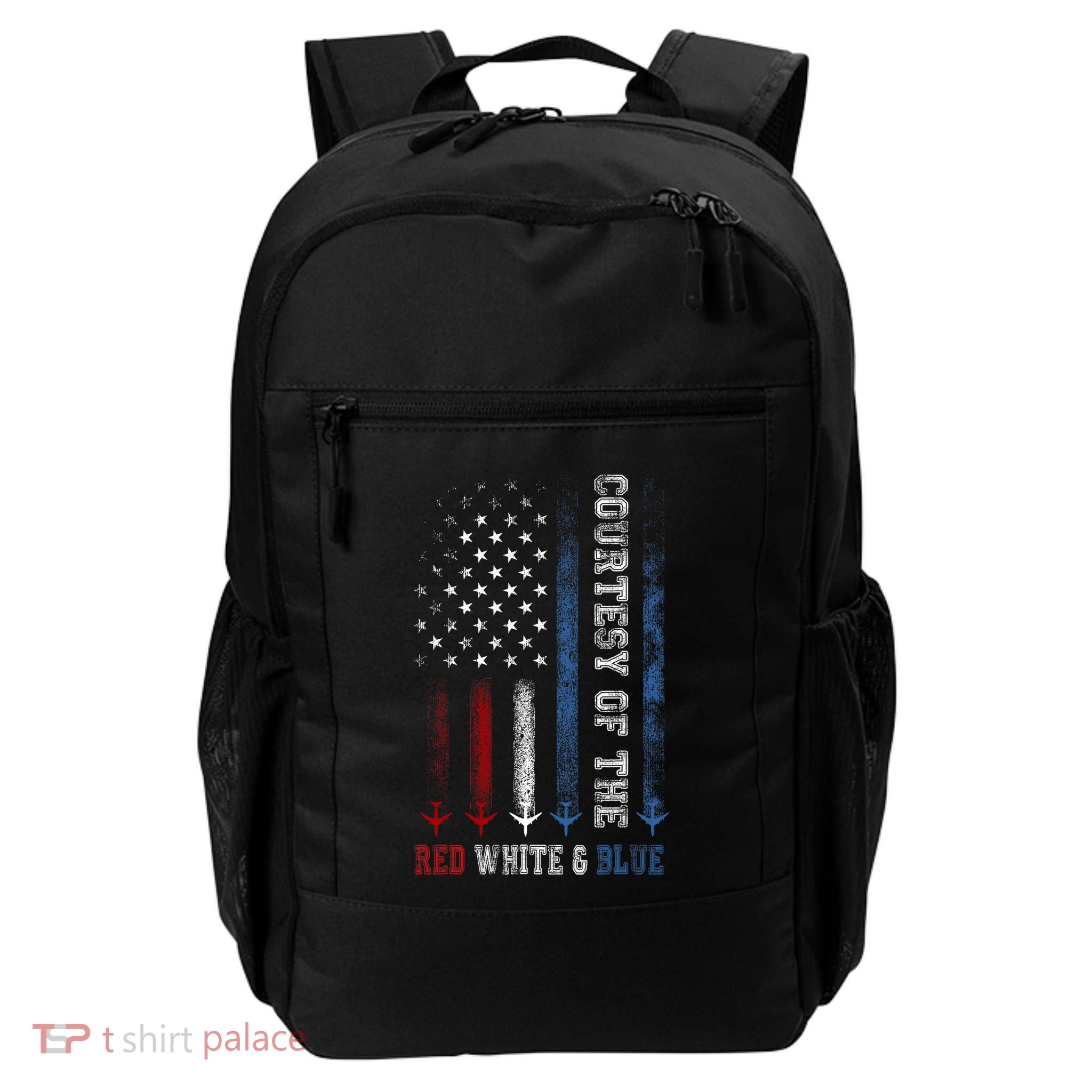 Courtesy Of The Red White And Blue America Us Flag Daily Commute Backpack
