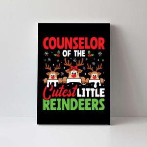 Counselor Of The Cutest Reindeers Christmas Counselor Canvas