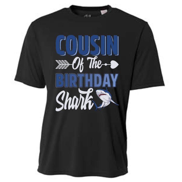 Cousin Of The Birthday Shark Ocean Matching Family Cooling Performance Crew T-Shirt