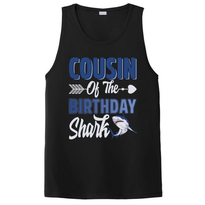 Cousin Of The Birthday Shark Ocean Matching Family PosiCharge Competitor Tank