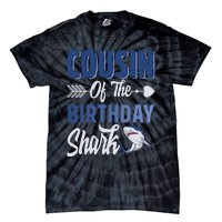 Cousin Of The Birthday Shark Ocean Matching Family Tie-Dye T-Shirt