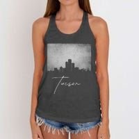 City Of Tucson Arizona Women's Knotted Racerback Tank