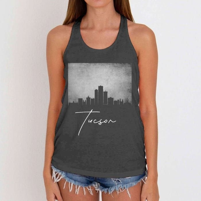 City Of Tucson Arizona Women's Knotted Racerback Tank