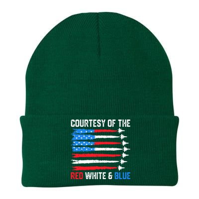 Courtesy Of The Red White Blue Knit Cap Winter Beanie