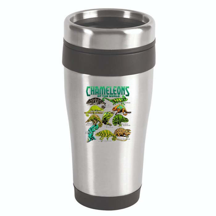 Chameleons Of The World Educational Reptile Lizard Lover 16oz Travel Tumbler