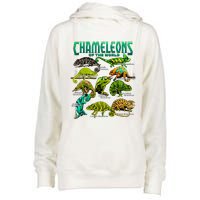 Chameleons Of The World Educational Reptile Lizard Lover Womens Funnel Neck Pullover Hood