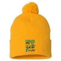 Chameleons Of The World Educational Reptile Lizard Lover Pom Pom 12in Knit Beanie
