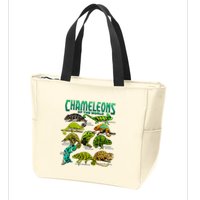 Chameleons Of The World Educational Reptile Lizard Lover Zip Tote Bag