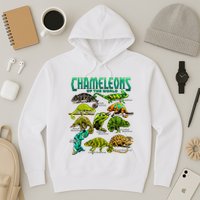 Chameleons Of The World Educational Reptile Lizard Lover Hoodie
