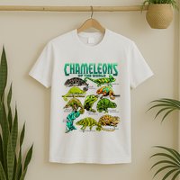 Chameleons Of The World Educational Reptile Lizard Lover T-Shirt