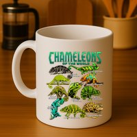 Chameleons Of The World Educational Reptile Lizard Lover Mug