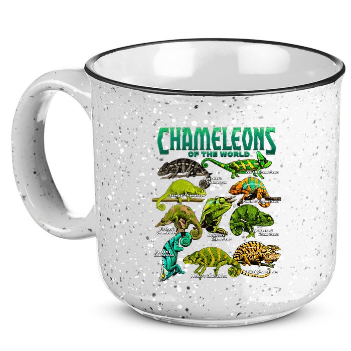 Chameleons Of The World Educational Reptile Lizard Lover 15oz Campfire Ceramic Mug