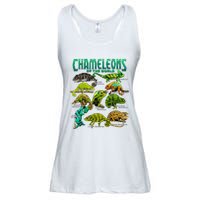 Chameleons Of The World Educational Reptile Lizard Lover Ladies Essential Flowy Tank