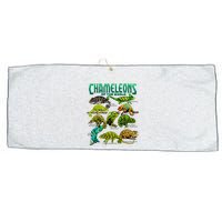 Chameleons Of The World Educational Reptile Lizard Lover Large Microfiber Waffle Golf Towel