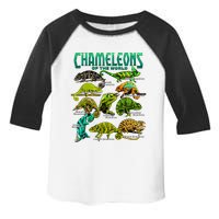 Chameleons Of The World Educational Reptile Lizard Lover Toddler Fine Jersey T-Shirt