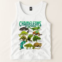Chameleons Of The World Educational Reptile Lizard Lover Tank Top
