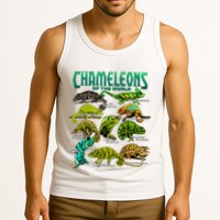 Chameleons Of The World Educational Reptile Lizard Lover Tank Top