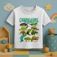 Chameleons Of The World Educational Reptile Lizard Lover Toddler T-Shirt