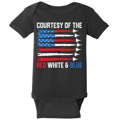 Courtesy Of The Red White And Blue 4th Of July Baby Bodysuit