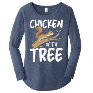 Chicken Of The Tree Squirrel Fun Great Gift Women's Perfect Tri Tunic Long Sleeve Shirt