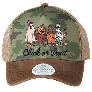 Chick Or Treat Halloween Witch Spooky Chicken Legacy Tie Dye Trucker Hat