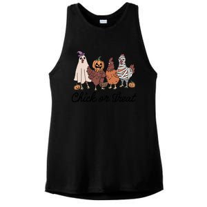 Chick Or Treat Halloween Witch Spooky Chicken Ladies PosiCharge Tri-Blend Wicking Tank