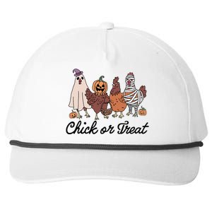 Chick Or Treat Halloween Witch Spooky Chicken Snapback Five-Panel Rope Hat