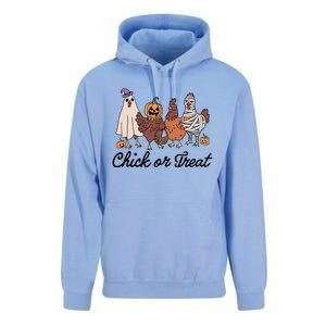 Chick Or Treat Halloween Witch Spooky Chicken Unisex Surf Hoodie