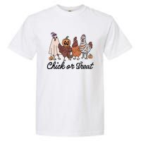 Chick Or Treat Halloween Witch Spooky Chicken Garment-Dyed Heavyweight T-Shirt