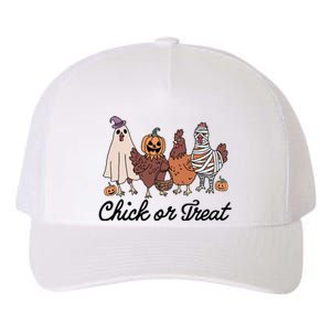 Chick Or Treat Halloween Witch Spooky Chicken Yupoong Adult 5-Panel Trucker Hat