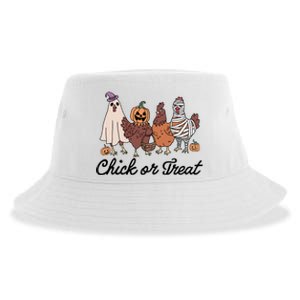 Chick Or Treat Halloween Witch Spooky Chicken Sustainable Bucket Hat