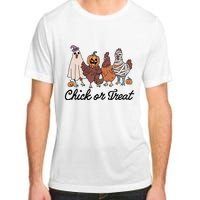 Chick Or Treat Halloween Witch Spooky Chicken Adult ChromaSoft Performance T-Shirt