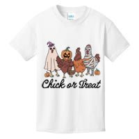 Chick Or Treat Halloween Witch Spooky Chicken Kids T-Shirt