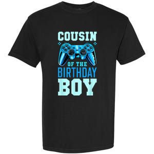 Cousin Of The Birthday Boy Matching Video Gamer Birthday Garment-Dyed Heavyweight T-Shirt